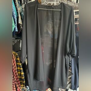 HEIMISH USA Black Open-Front Women's Cardigan